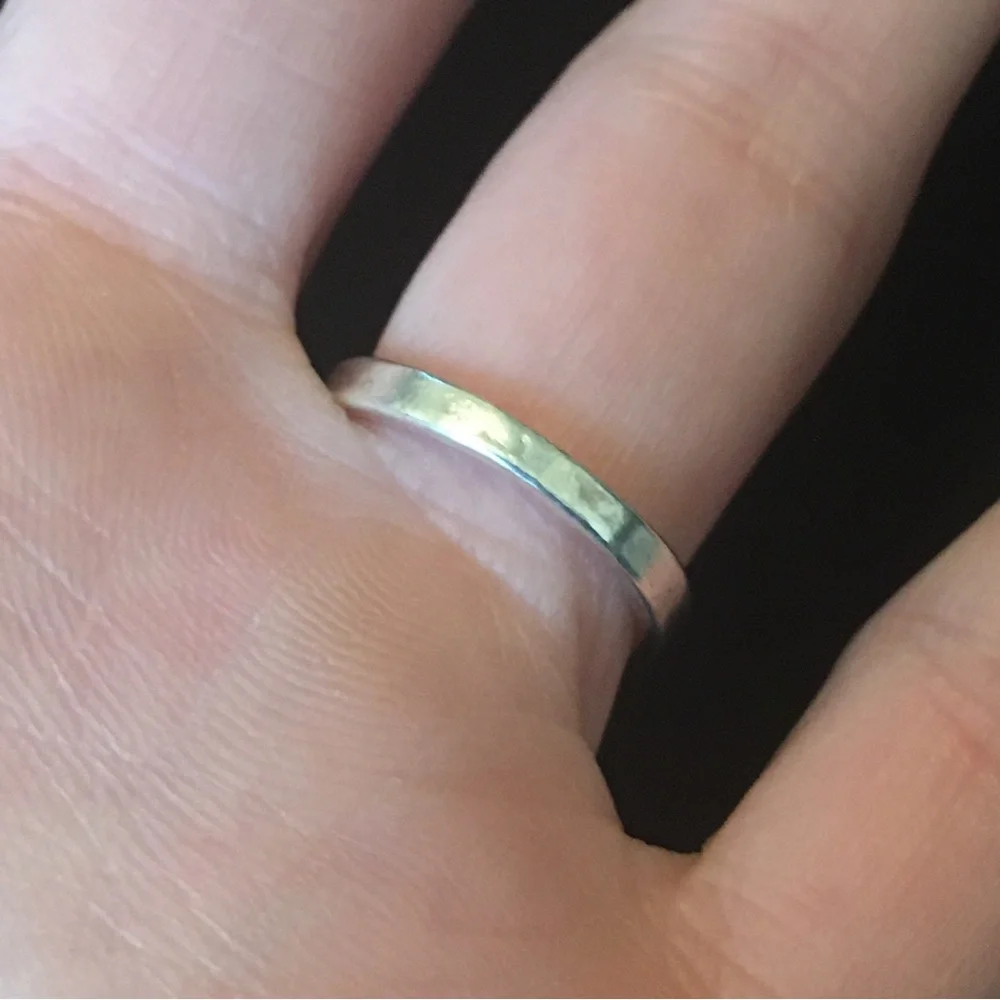 Circle Shaped Mystical Green and Blue Sparkle Stone Ring